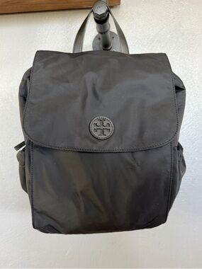 Tory Burch Backpack Black Nylon | Lightweight Everyday / Travel / Diaper Bag